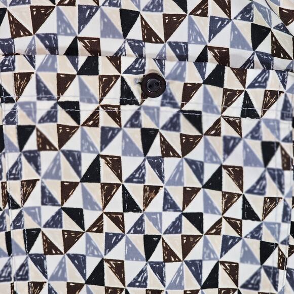 David Adams Collection Men's Shirt Short Sleeve Button Up w/ Pocket Size Large - Picture 3 of 6